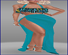 Halter + Blue Skirt