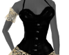 Beige Lace Black Dress