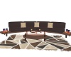 ~LL~BROWN LEATHER SOFA