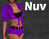 Neon Purple Top Shorts