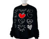 G-Black Sweater Hearts