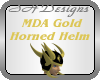 Gold Dragon Horned Helm