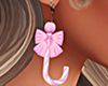 Candy Cane Pink Earrings