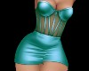 Kisa corset dress aqua