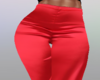 Scarlet silk trousers