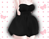 NNN. Black Fluffy Dress