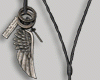 E* Wing Cross Necklace