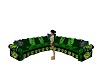green rose couch