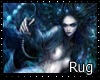 Aqua/ blue mermaid rug