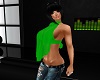 Bea's flirty top green