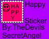 Happy Sticker Animated
