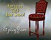 Antique Tall BarStool rd