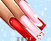 Santa Hat Nails