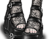 High heels + lace black