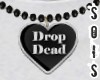 Drop Dead Heart Necklace