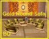 [BD] Gold Round Sofa