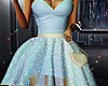 Blue Stars Organza Gown