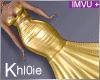 K NYE Gold Gown