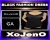 BLACK FASHION DRESS