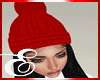 BEANIE, RED with BLACK