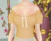 frill knit top yellow