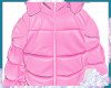 Pink puff coat