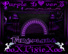 purple lovers fireplace