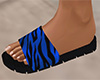 Blue Tiger Stripe Sandals (F)