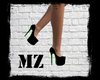 MZ Green Leopard Heels