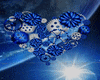Blue mechanical heart