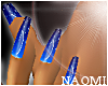 Blue Moon French Nails
