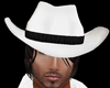 cowboy hat white + hair
