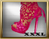 !XXXL Pink Lace Heels