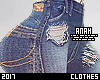 ripped old jeans