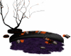 halloween couch and tree
