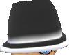 white and black hat