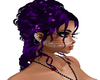 deep purple wedding hair