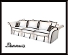 D's Blk and White Sofa
