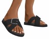Black Buckled Sandals