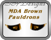 Brown Dragon Pauldrons M