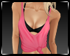 Pink top/black bra