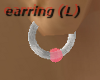 Pink Bead Earring (L)