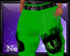 Sash Eye Pants Green