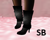 SB* Black/Silver Boots