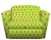 pink green girls couch