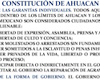 Constitución de Ahuacan