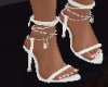 🖤Locked White Heels