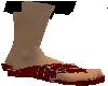 Dark Red Sandals