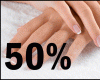Hand 50%