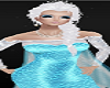 Frozen Princess ELegant Blue GOwns Dress